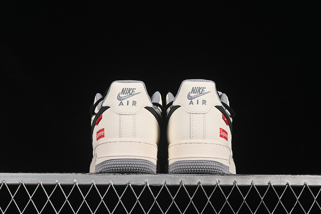 Nike [DM6868-069]-[AIR FORCE 1 07 LOW SUPREME WHITE/GREY/BLACK]-[WOMAN:36-39]-[MAN:40-45] - Image 14