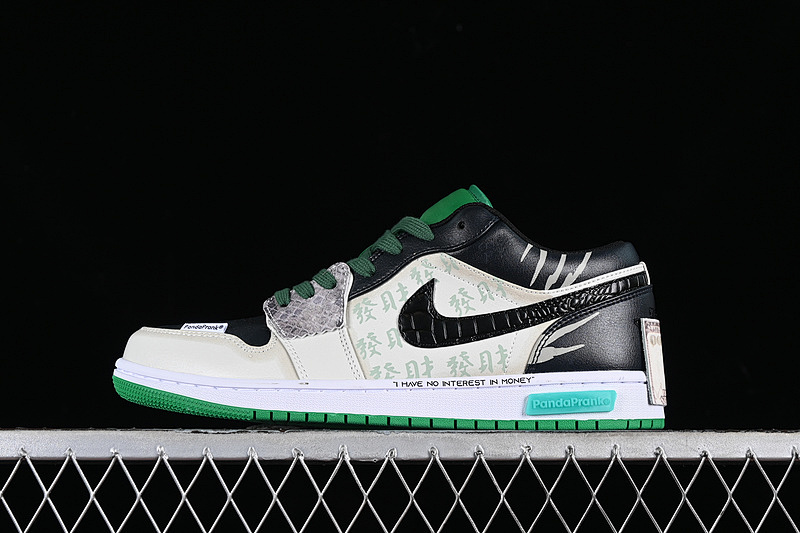 Jordan AIR Jordan 1 LOW CNY BLACK/BLACK/LUCKY GREEN/WHITE · 553558-065, photo 1