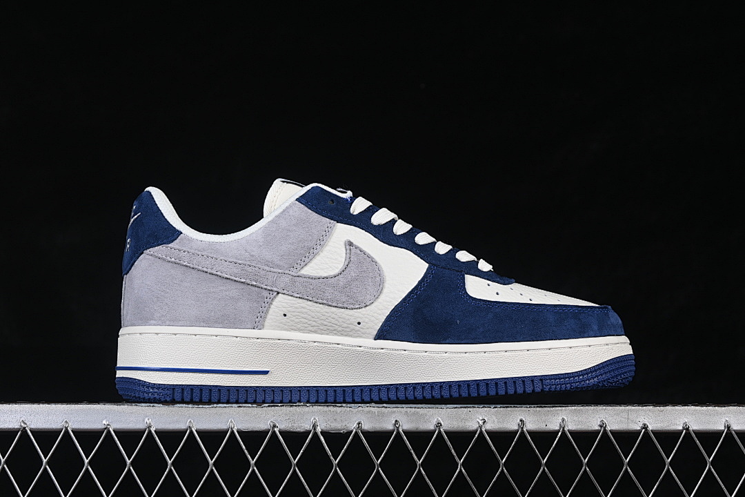 Nike [HM3703-161]-[AIR FORCE 1 07 LOW WHITE/GREY/BLUE]-[WOMAN:36-39]-[MAN:40-45] - Image 16