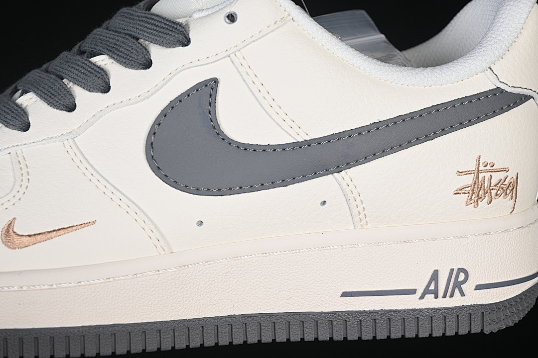 Nike [XX3168-223]-[AIR FORCE 1 07 LOW CASUAL SNEAKERS DARK GRAY/WHITE]-[WOMAN:36-39]-[MAN:40-45] - Image 7