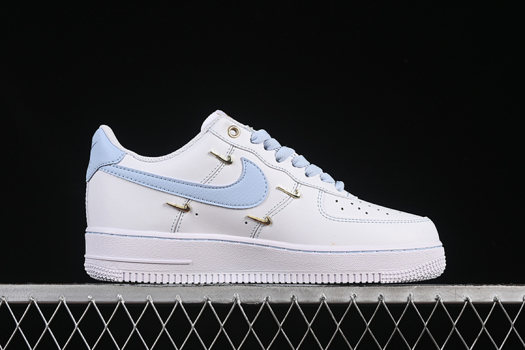 Nike [ZH0316-084]-[AIR FORCE 1 07 LOW WHITE/BLUE/GOLD]-[WOMAN:36-39]-[MAN:40-45] - Image 16