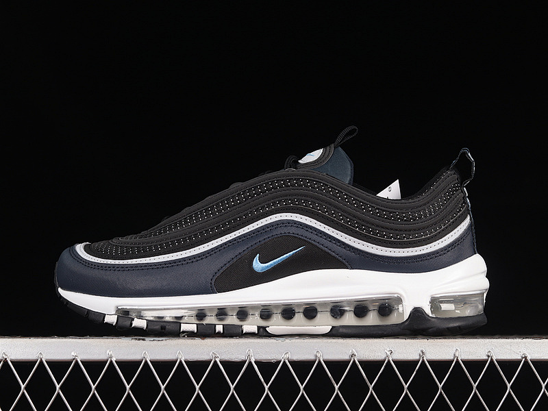 Nike AIR MAX 97 BLACK/DARK OBSIDIAN/PURE PLATINUM/UNIVERSITY BLUE · DQ3955-001, photo 1