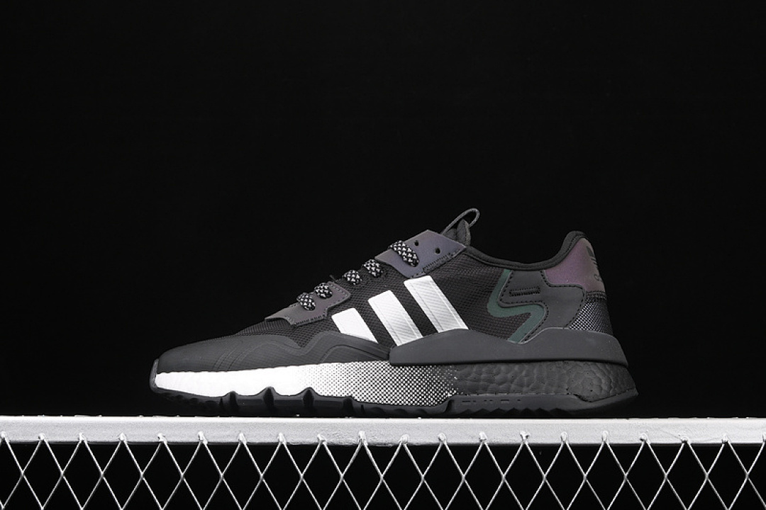 NITE JOGGER SHOES CORE BLACK/SILVER METALLIC/CLOUD WHITE · EF5403, photo 1