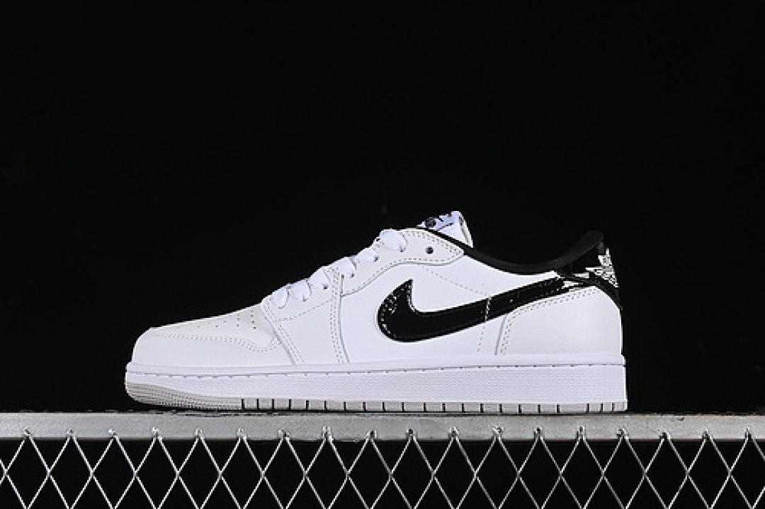 Jordan AIR Jordan 1 LOW 85 METALLIC BLACK WHITE/BLACK/NEUTRAL GREY · FB9933-102, photo 1