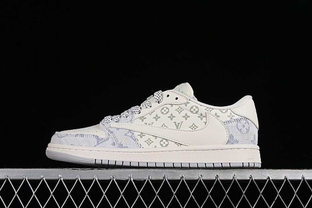 Jordan [SJ2068-007]-[TRAVIS SCOTT X FRAGMENT DESIGN AIR JORDAN 1 LOW OG SP WHITE/BLUE]-[UNISEX:36-45], photo 1