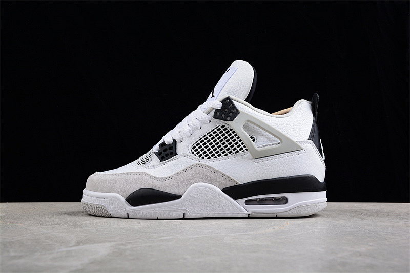 Jordan AIR Jordan 4 RETRO MILITARY BLACK WHITE/BLACK/NEUTRAL GREY · DH6927-111, photo 1