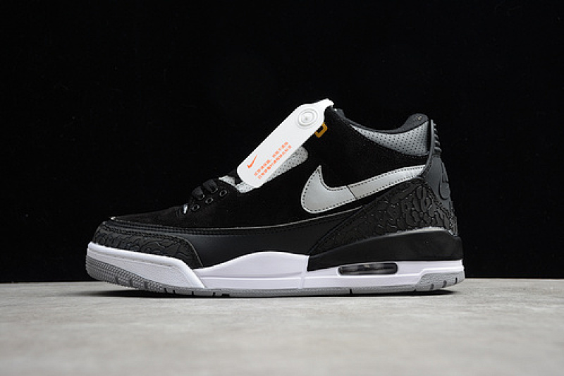 Jordan AIR Jordan 3 TINKER BLACK/CEMENT GREY-METALLIC GOLD · CK4348-007, photo 1