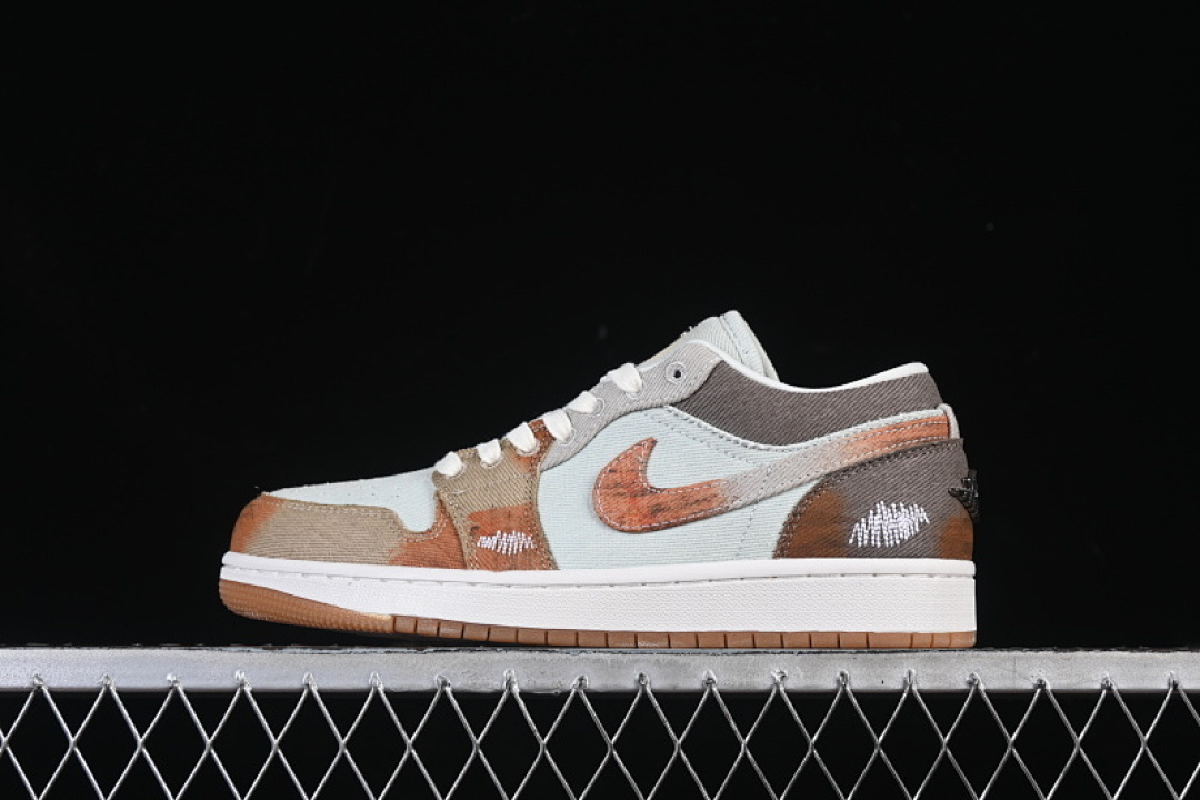Jordan AIR Jordan 1 LOW SE CASUAL SNEAKERS WHITE/GREY/BROWN · IM6664-991, photo 1