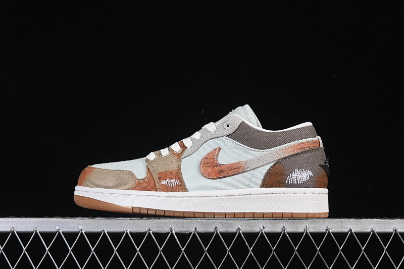 Jordan AIR Jordan 1 LOW SE CASUAL SNEAKERS WHITE/GREY/BROWN · IM6664-991, photo 1