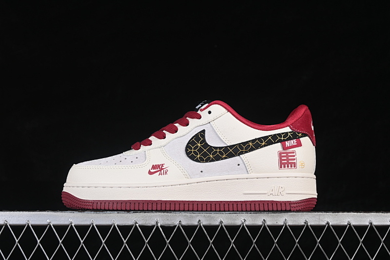 Nike Nike AIR FORCE 1 07 LOW BEIGE/RED/WHITE · JP2026-150, photo 1