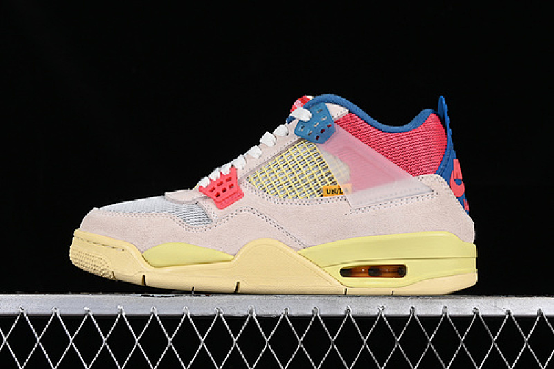 Jordan UNION LA AIR Jordan 4 RETRO GREY/BLUE/ORANGE · DC9533-800, photo 1