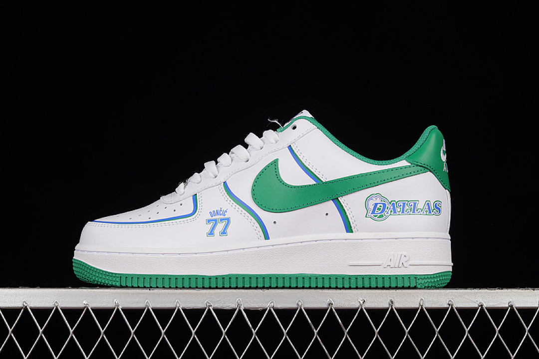 Nike [BS8856-112]-[AIR FORCE 1 LOW 07 DALLAS WHITE/WHITE/GREEN]-[WOMAN:36-39]-[MAN:40-45], photo 1