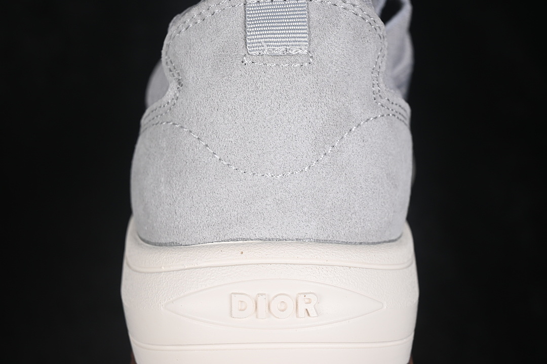 Dior [ROUND TOED LACE UP LOW TOP CASUAL LIFE SHOES LIGHT GRAY/GREY]-[MAN:40-45] - Image 5