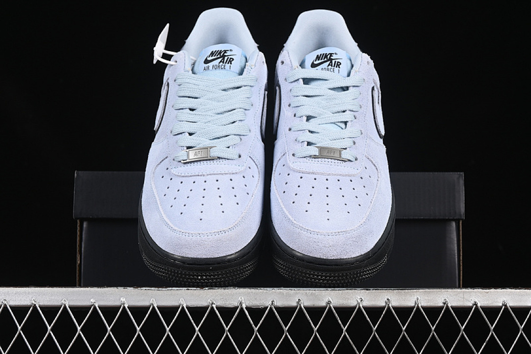 Nike [HQ1966-400]-[AIR FORCE 1 07 LOW LIGHT ARMORY BLUE/BLACK/LIGHT BLUE]-[UNISEX:36-45] - Image 13