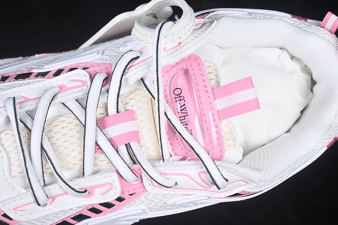 Unbranded [VIRGIL ABLOH RETRO RUNNING SHOES LIGHT PINK/WHITE/BLACK]-[WOMAN:36-39]-[MAN:40-47] - Image 8