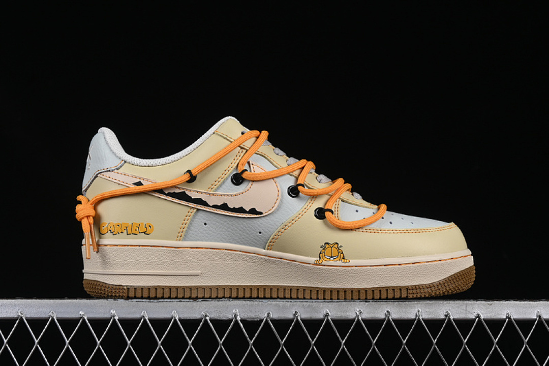 Nike [KS6896-111]-[AIR FORCE 1 07 LOW GARFIELD GREY/BEIGE/YELLOW]-[WOMAN:36-39]-[MAN:40-45] - Image 16