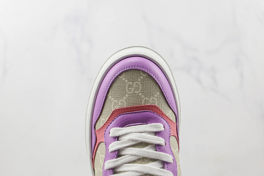 Chanel [GU*CCI SCREENER GG HIGH-TOP SNEAKER PURPLE/PINK/WHITE]-[WOMAN:35-39]-[MAN:40-44] - Image 6