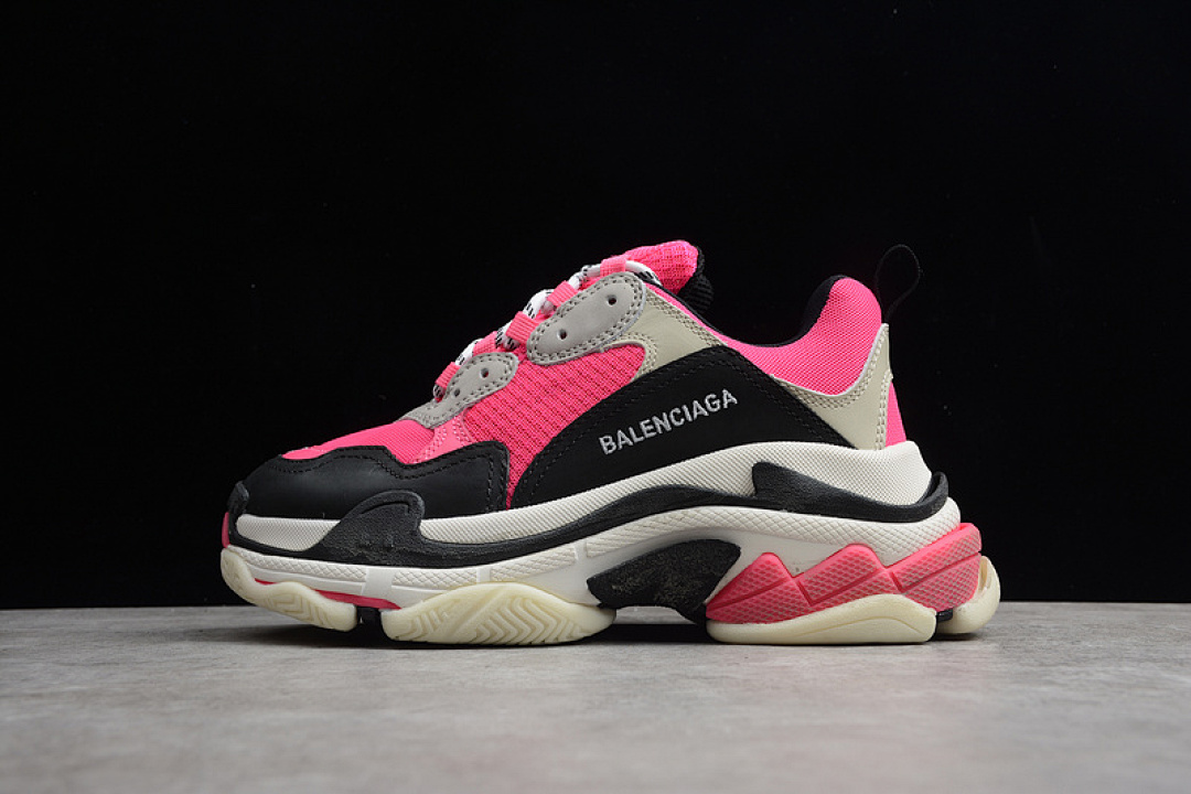 Unbranded [ECBA800616H]-[TRIPLE S SNEAKER DADSHOE PINK/BLACK/WHITE]-[UNISEX:35-45]-[1.8-200], photo 1