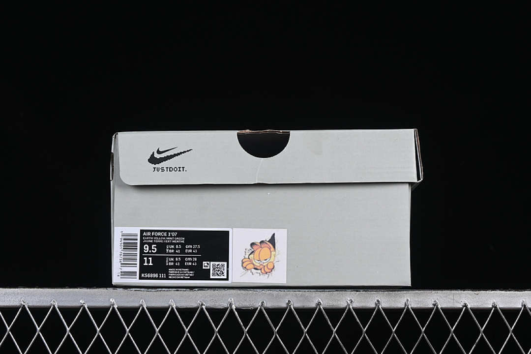 Nike [KS6896-111]-[AIR FORCE 1 07 LOW GARFIELD GREY/BEIGE/YELLOW]-[WOMAN:36-39]-[MAN:40-45] - Image 12