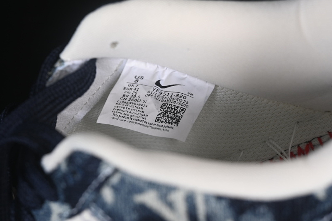 Nike [YF9511-820]-[AIR FORCE 1 07 LOW CASUAL SNEAKERS NAVY BLUE/WHITE]-[WOMAN:36-39]-[MAN:40-45] - Image 5