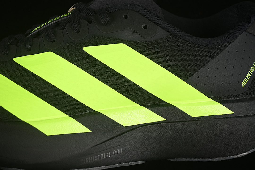 Adidas [ JR3420]-[ADIZERO EVO SL CORE BLACK/LUCID LEMON/IRON METALLIC]-[WOMAN:36-39]-[MAN:40-45] - Image 8