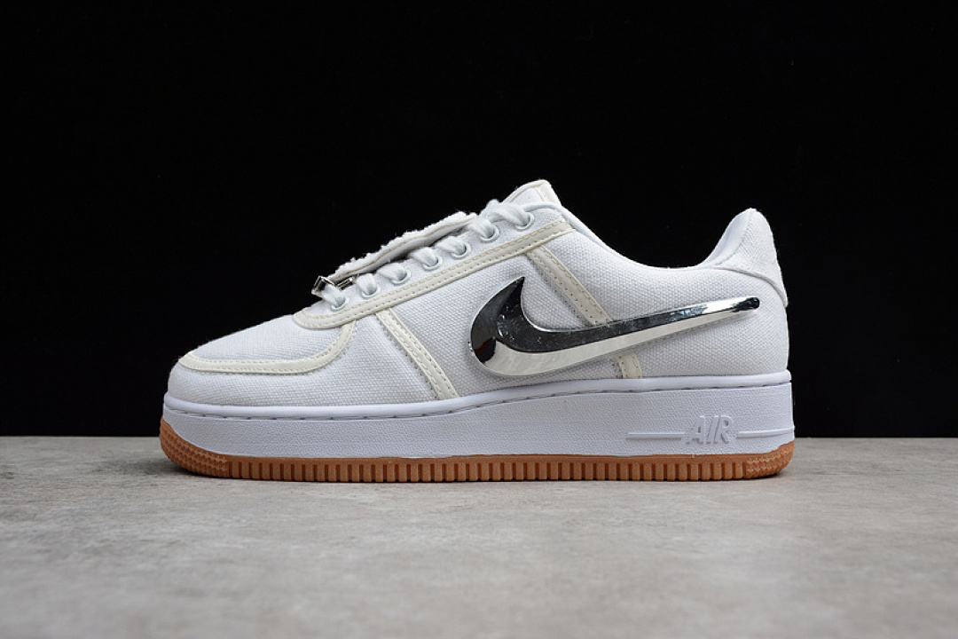 Nike [AQ4211-101]-[AIR FORCE 1 LOW X TRAVI SCOTT WHITE/WHITE]-[WOMAN:36-39]-[MAN:40-45]-[OG00174], photo 1