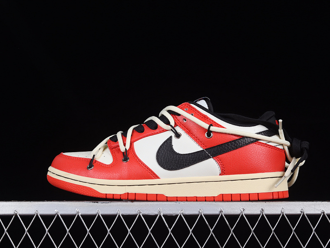 Nike DUNK LOW WHITE/RED/BLACK · DD3363-100, photo 1