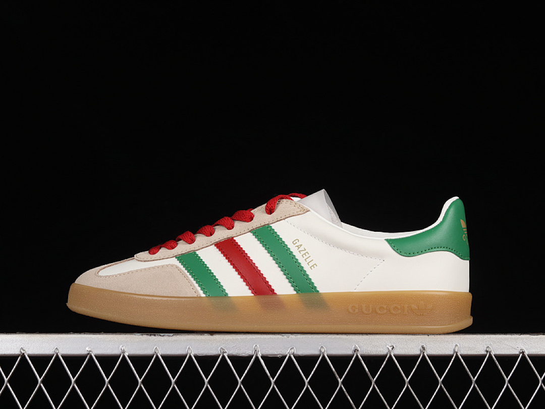Adidas [439547]-[GU*CCI X GAZELLE SHOES CLOUD WHITE/GREEN/RED]-[WOMAN:36-39]-[MAN:40-46.5], photo 1