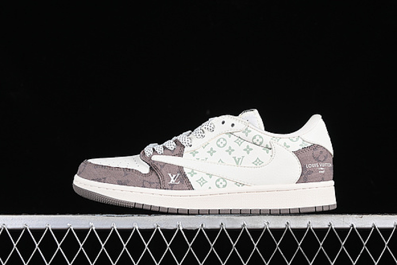 Jordan TRAVIS SCOTT X FRAGMENT DESIGN AIR Jordan 1 LOW OG SP WHITE/GREY/BROWN · SJ2068-105, photo 1