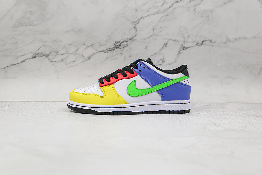 Nike SB DUNK LOW GREEN STRIKE/EMBER GLOW/VINTAGE YELLOW/SAPPHIRE · DD1503-106, photo 1