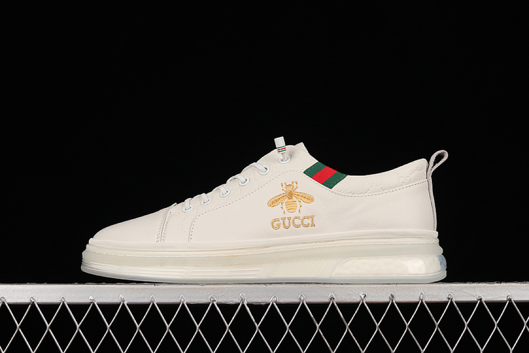 Unbranded [GU*CCI 2022 SPORTS SHOES WHITE/WHITE/GOLD]-[MAN:38-44], photo 1