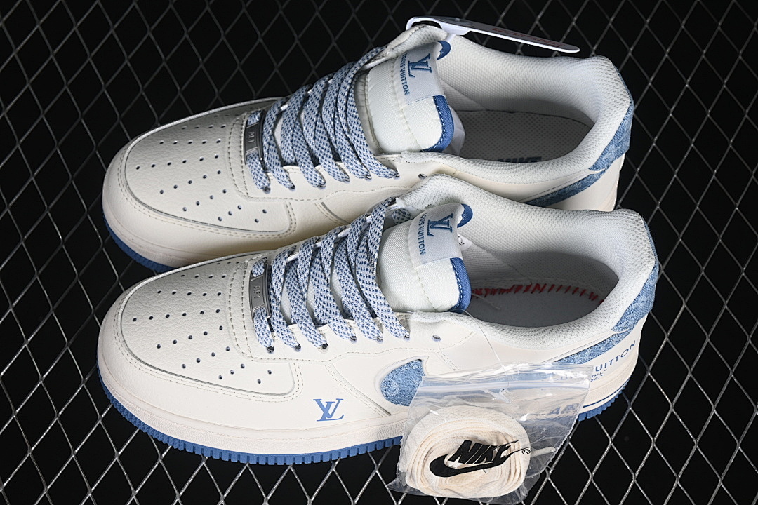 Nike [SM6668-130]-[AIR FORCE 1 07 LOW CASUAL SNEAKERS DARK BLUE/WHITE]-[WOMAN:36-39]-[MAN:40-45] - Image 10