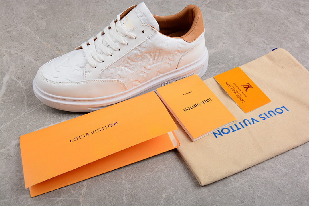 Louis Vuitton [L*V STELLAR SNEAKERS WHITE/WHITE/LIGHT BROWN]-[MAN:39-45] - Image 2