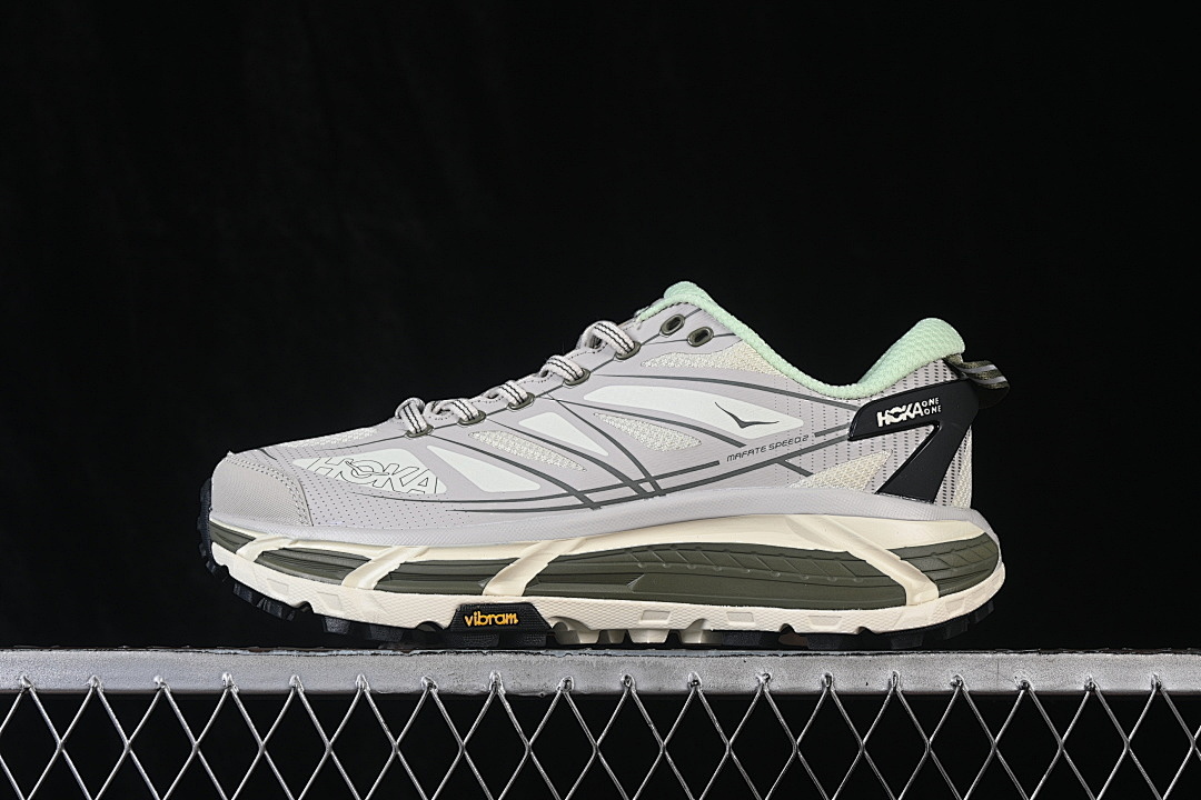 Hoka [1126851-PTYC]-[HOKA ONE RUNNING SHOES PUTTY/EUCALYPTUS]-[WOMAN:36-39]-[MAN:40-46] - Image 2