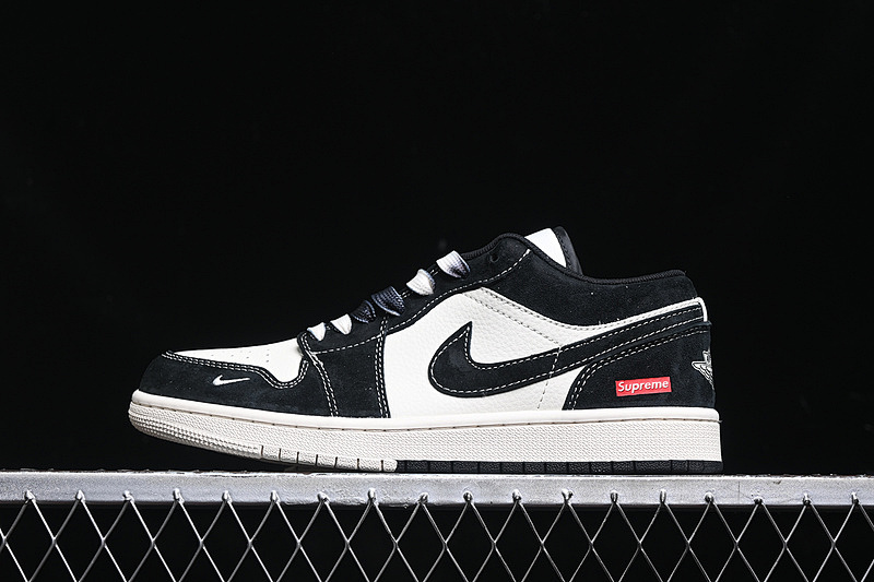 Jordan AIR Jordan 1 LOW SUPREME BLACK/WHITE · SJ9950-021, photo 1