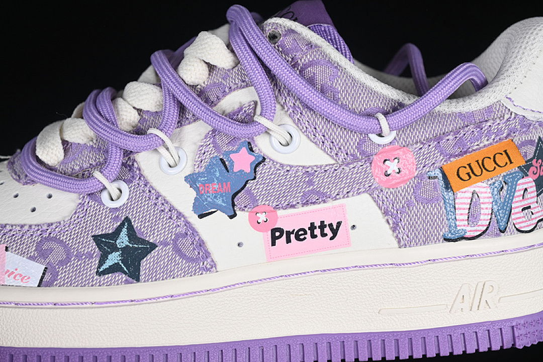 Nike [BD7700-220]-[AIR FORCE 1 07 LOW PURPLE STAR WHITE/PURPLE]-[WOMAN:36-39]-[MAN:40-45] - Image 8