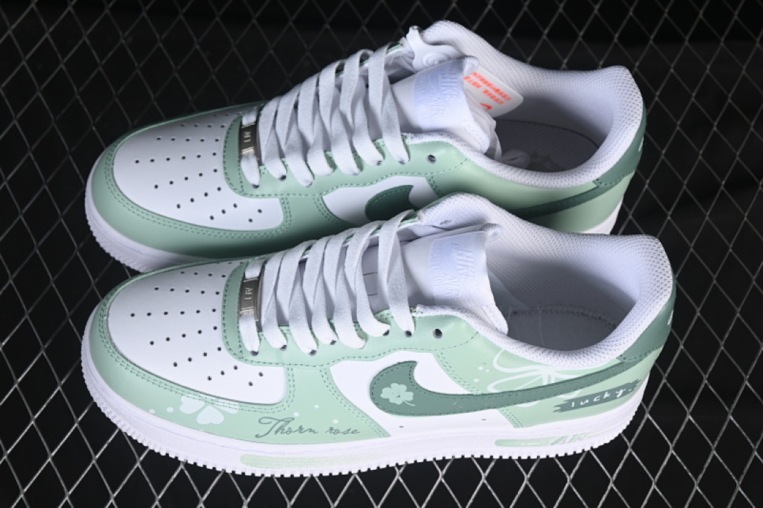 Nike [ZH0316-098]-[AIR FORCE 1 07 LOW WHITE/GREEN]-[WOMAN:36-39]-[MAN:40-45] - Image 9