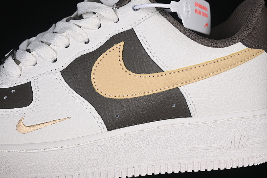 Nike [IR0796-030]-[AIR FORCE 1 07 LOW CASUAL SNEAKERS WHITE/BLACK/YELLOW]-[WOMAN:36-39]-[MAN:40-45] - Image 8