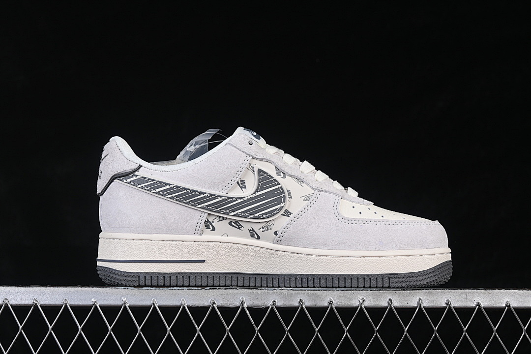 Nike [JP8028-071]-[AIR FORCE 1 07 LOW CASUAL SNEAKERS WHITE/DARK GRAY]-[WOMAN:36-39]-[MAN:40-45] - Image 15
