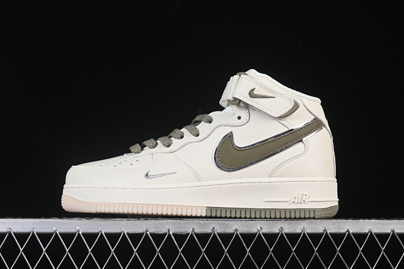 Nike Nike AIR FORCE 1 07 MID BEIGE/GREEN/BEIGE · XL0236-231, photo 1