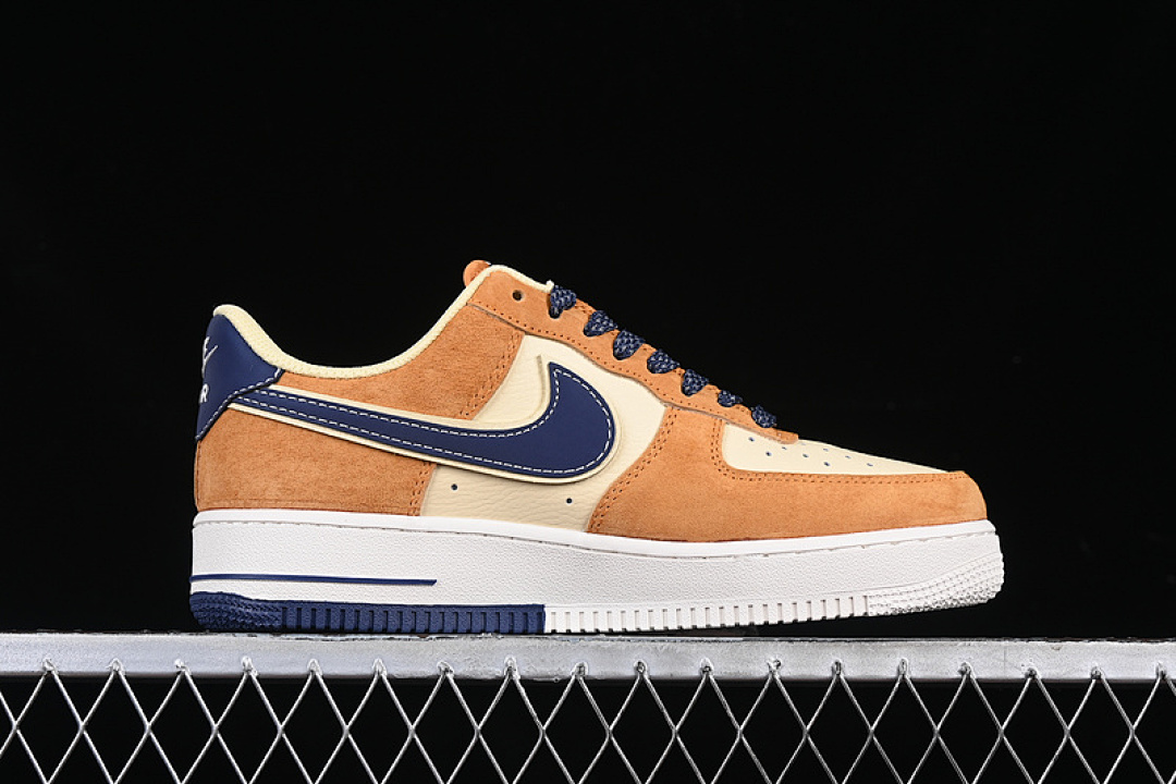 Nike [DM6688-053]-[AIR FORCE 1 07 LOW WHITE/BROWN/BLUE]-[WOMAN:36-39]-[MAN:40-45] - Image 16
