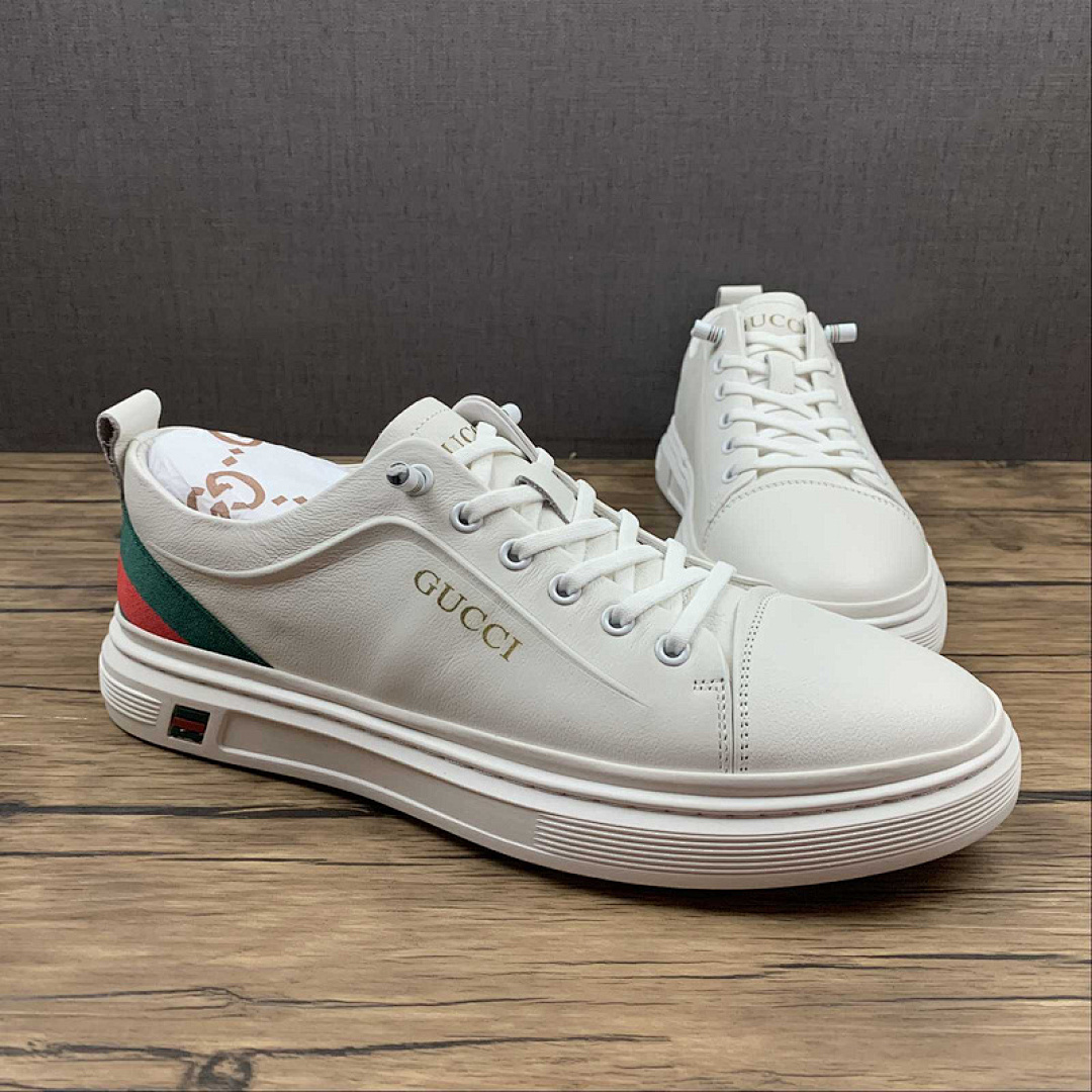 Gucci [GU*CCI ACE EMBROIDERED LOW-TOP SNEAKER WHITE/WHITE/RED]-[MAN:38-44] - Image 8