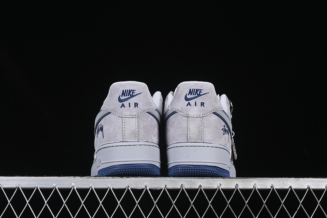 Nike [DF0188-017]-[AIR FORCE 1 07 LOW WHITE/GREY/BLUE]-[WOMAN:36-39]-[MAN:40-45] - Image 14