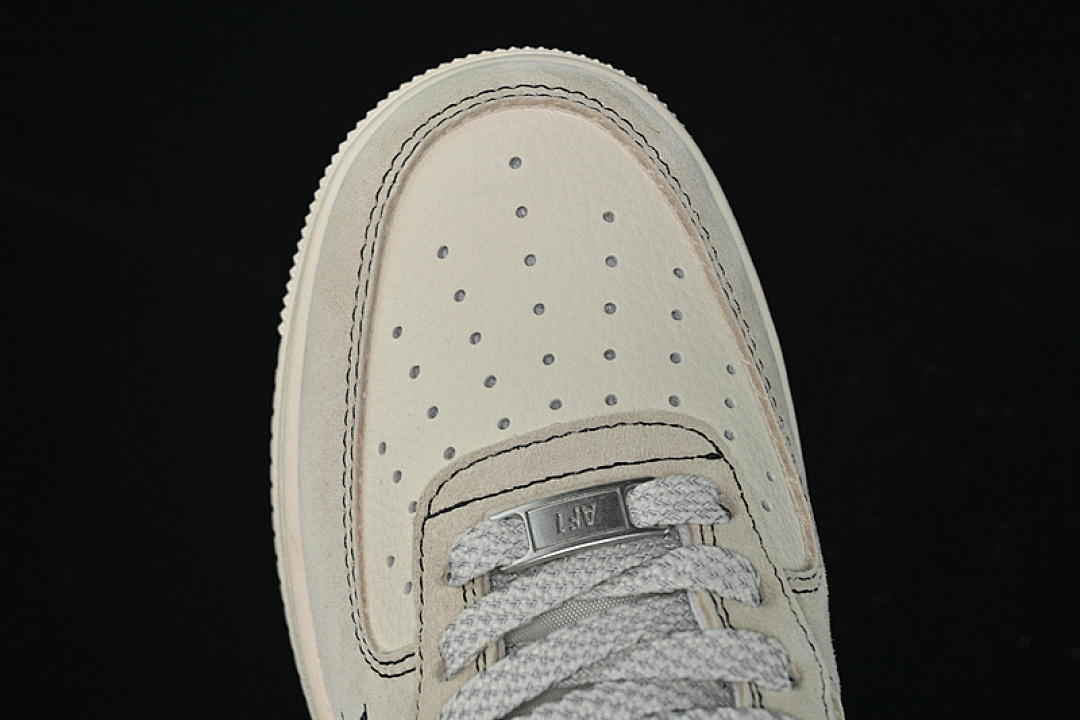 Nike [MZ9588-803]-[AIR FORCE 1 07 LOW LV WHITE/GREY/BLACK]-[WOMAN:36-39]-[MAN:40-45] - Image 9