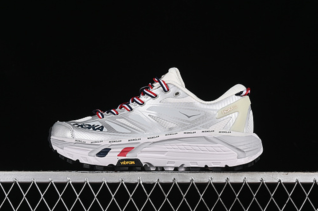 Hoka [1129992 NCHMS]-[MONCLER X HOKA MAFATE SPEED 2 WHITE/RED/BLUE/SILVER]-[WOMAN:36-39]-[MAN:40-45] - Image 2