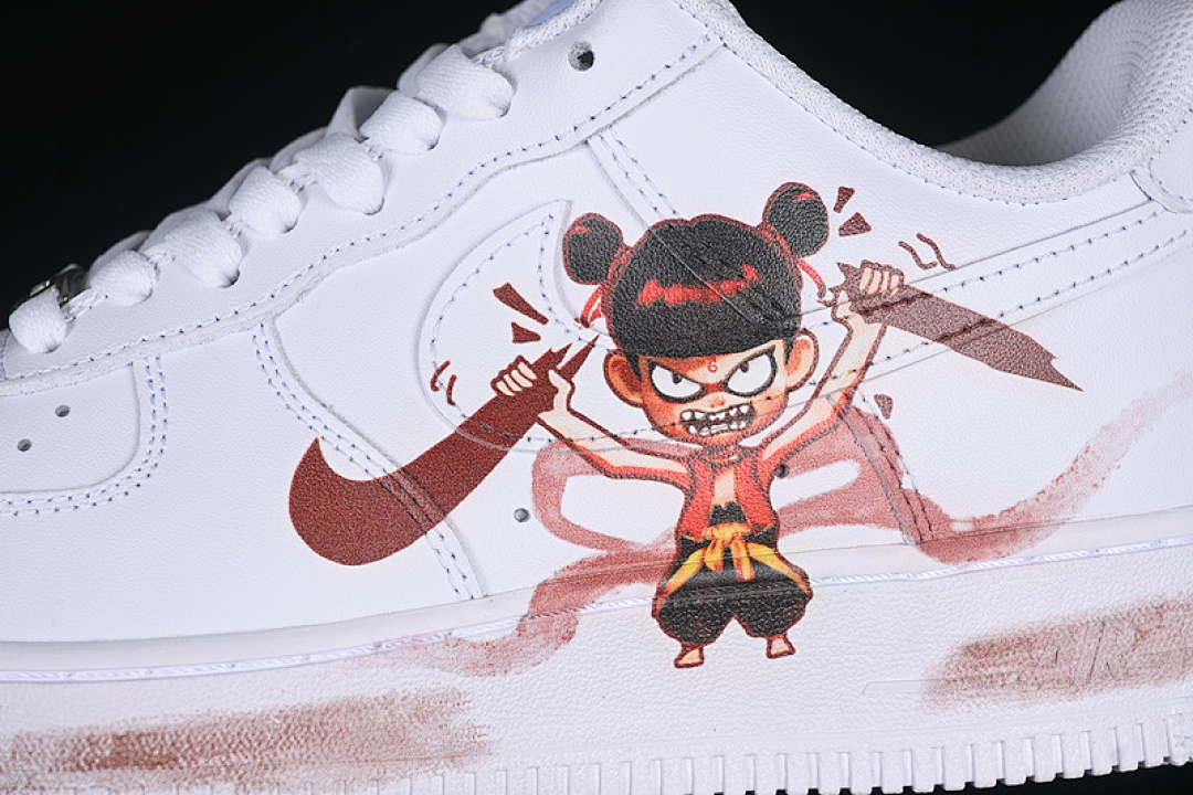 Nike [ZH0316-061]-[AIR FORCE 1 07 LOW WHITE/RED]-[WOMAN:36-39]-[MAN:40-45] - Image 8