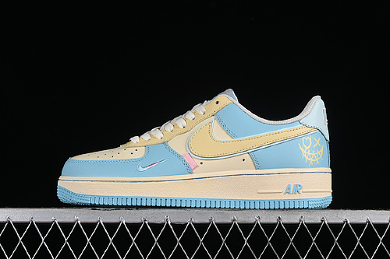 Nike Nike AIR FORCE 1 07 LOW PIEMON BLUE/YELLOW · XL2312-555, photo 1