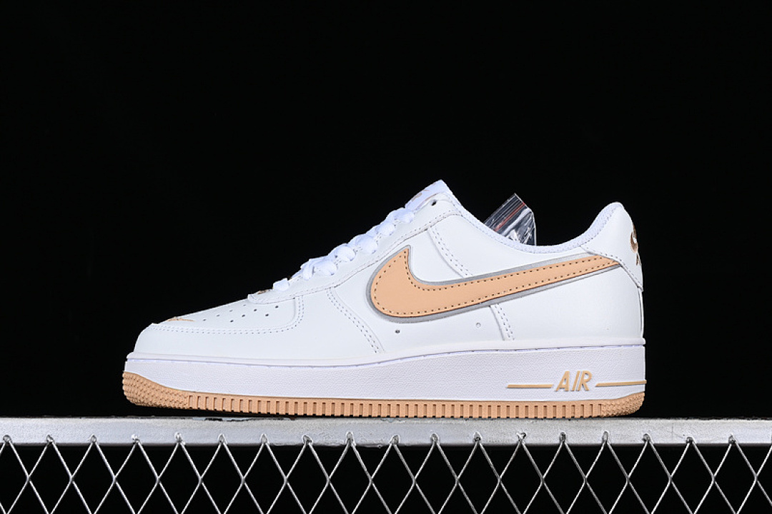 Nike [CV5696-967]-[AIR FORCE 1 07 LOW SWOOSH WHITE/KHAKI]-[WOMAN:36-39]-[MAN:40-45], photo 1