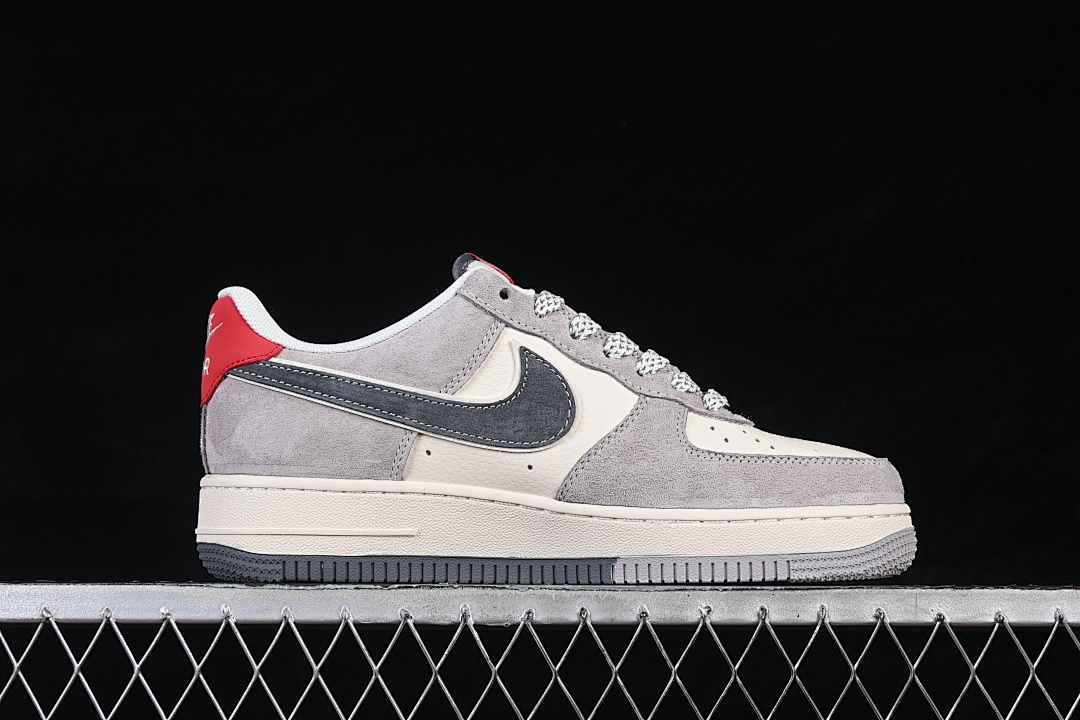 Nike [HT5088-628]-[AIR FORCE 1 07 LOW CASUAL SNEAKERS RED/WHITE/DARK GRAY]-[WOMAN:36-39]-[MAN:40-45] - Image 15