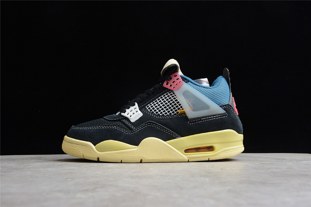 Jordan [DC9533-001]-[UNION LA X AIR JORDAN 4 RETRO OFF NOIR/BRIGADE BLUE/DARK SMOKE (GREY]), photo 1